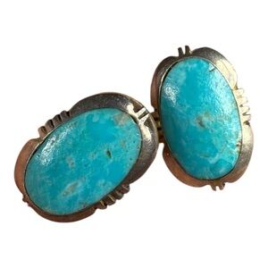Turquoise and Silver Women's Earrings